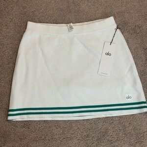 ALO Yoga Tennis Club Sweater Knit Skort NWT